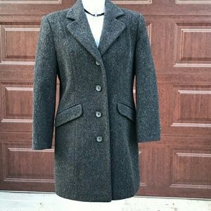 Jacqueline Ferrar Grey Wool Car Coat 